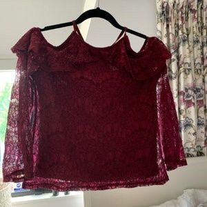 Lace Off The Shoulder Top